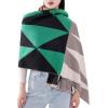 MELIFLUOS DESIGNED IN SPAIN Women’s Fashion Scarves Long Shawl Cardigan Wrap Large Warm Long Scarves(Palma Design – Beige and Black Block)
