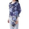MELIFLUOS DESIGNED IN SPAIN Women’s Fashion Scarves Long Shawl Cardigan Wrap Large Warm Long Scarves(Palma Design – Blue Floral)