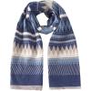 MELIFLUOS DESIGNED IN SPAIN Women’s Fashion Scarves Long Shawl Cardigan Wrap Large Warm Long Scarves(Palma Design – Blue and Beige Geometric)