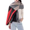 MELIFLUOS DESIGNED IN SPAIN Women’s Fashion Scarves Long Shawl Cardigan Wrap Large Warm Long Scarves(Palma Design – Red and Black Block)