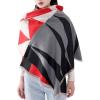 MELIFLUOS DESIGNED IN SPAIN Women’s Fashion Scarves Long Shawl Cardigan Wrap Large Warm Long Scarves(Palma Design – Red and Black Block)