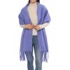 MELIFLUOS DESIGNED IN SPAIN Women’s Fashion Scarves Long Shawl Cardigan Wrap Large Warm Long Scarves(Solid Color Design – Blue)