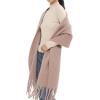 MELIFLUOS DESIGNED IN SPAIN Women’s Fashion Scarves Long Shawl Cardigan Wrap Large Warm Long Scarves(Solid Color Design – Taupe)