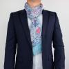 Scarf for Men Lightweight Paisley Fashion Scarves Man Gentleman Summer Fall(Oviedo Collection 3 – Blue Paisley)