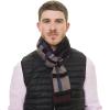 Scarf for Men Reversible Elegant Classic Cashmere Feel Scarves for Fall Winter(Bilbao Collection 4 – Blue Beige Checker)