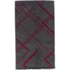 Scarf for Men Reversible Elegant Classic Cashmere Feel Scarves for Fall Winter(Bilbao Collection 6 – Red Gray Geometric)
