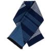 Scarf for Men Reversible Elegant Classic Cashmere Feel Scarves for Fall Winter(Bilbao Collection 7 – Double Blue Geometric)
