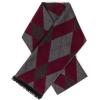 Scarf for Men Reversible Elegant Classic Cashmere Feel Scarves for Fall Winter(Bilbao Collection 8 – Red Gray Checker)