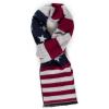 Scarf for Men Reversible Elegant Classic Cashmere Feel Scarves for Fall Winter(Bilbao Collections 11 – American Flag)