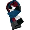 Scarf for Men Reversible Elegant Classic Cashmere Feel Scarves for Fall Winter(San Sebastian Collections 01 – Gray Blue and Wine)