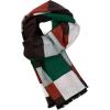 Scarf for Men Reversible Elegant Classic Cashmere Feel Scarves for Fall Winter(San Sebastian Collections 01 – Gray Orange and Green)