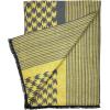 Scarf for Men Reversible Elegant Classic Cashmere Feel Scarves for Fall Winter(San Sebastian Collections 07 – Gray and Yellow Geometric Design)