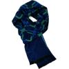 Scarf for Men Reversible Elegant Classic Cashmere Feel Scarves for Fall Winter(San Sebastian Collections 08 – Blue Navy and Green)