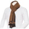 Scarf for Men Reversible Elegant Classic Cashmere Feel Scarves for Fall Winter(Santander Collection 1 – Beige Gray)