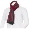 Scarf for Men Reversible Elegant Classic Cashmere Feel Scarves for Fall Winter(Santander Collection 2 – Red Gray)