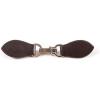 Clip Holder Buckle Clasp Pin for Poncho Cape Cardigan Wrap Shawl Accessories(Brown with Silver Clamps)