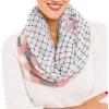 Infinity Scarf for Women Lightweight Fashion Scarves for Summer Fall(Ibiza Collection 1 – White Geometric)