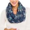 Infinity Scarf for Women Lightweight Fashion Scarves for Summer Fall(Ibiza Collection 7 – Blue Paisley)