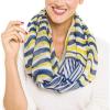 Infinity Scarf for Women Lightweight Fashion Scarves for Summer Fall(Ibiza Collection 9 – Yellow Wave Design)