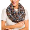 Infinity Scarf for Women Lightweight Fashion Scarves for Summer Fall(Ibiza Collections 11 – Blue Floral)