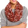 Infinity Scarf for Women Lightweight Fashion Scarves for Summer Fall(Ibiza Collections 11 – Red Floral)