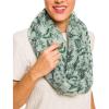 Infinity Scarf for Women Lightweight Fashion Scarves for Summer Fall(Ibiza Collections 14 -Aqua Flower)