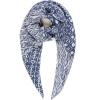MELIFLUOS DESIGNED IN SPAIN Scarf for Women Lightweight Paisley Fashion for Summer Fall Scarves Shawl Wrap(Cordoba Collection 5 – Blue Geometric Pattern)