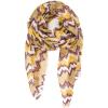 MELIFLUOS DESIGNED IN SPAIN Scarf for Women Lightweight Paisley Fashion for Summer Fall Scarves Shawl Wrap(Sevilla Collections 35 – Brown Yellow Zig Zag)