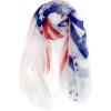 MELIFLUOS DESIGNED IN SPAIN USA American Flag Scarf for Women and Men Unisex Lightweight Long Soft Scarves for Summer Fall(Usa Design Collection – Especial Edition 1)