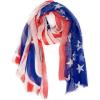 MELIFLUOS DESIGNED IN SPAIN USA American Flag Scarf for Women and Men Unisex Lightweight Long Soft Scarves for Summer Fall(Usa Design Collection – Especial Edition 2)