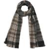 MELIFLUOS DESIGNED IN SPAIN Women’s Fashion Scarves Long Shawl Cardigan Wrap Large Warm Long Scarves(Buendia Collection – Plaid Black)