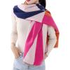 MELIFLUOS DESIGNED IN SPAIN Women’s Fashion Scarves Long Shawl Cardigan Wrap Large Warm Long Scarves(Palma Design – Fuschia and Beige Block)