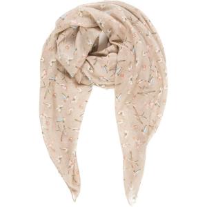 MELIFLUOS DESIGNED IN SPAIN Scarf for Women Lightweight Animal Butterfly Fashion Summer Fall Scarves Shawl Wraps(Malaga Collections 18 – Beige With Birds Design)