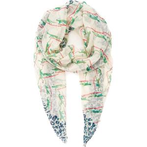 MELIFLUOS DESIGNED IN SPAIN Scarf for Women Lightweight Animal Butterfly Fashion Summer Fall Scarves Shawl Wraps(Malaga Collections 25 – Beige Blue Leopard)