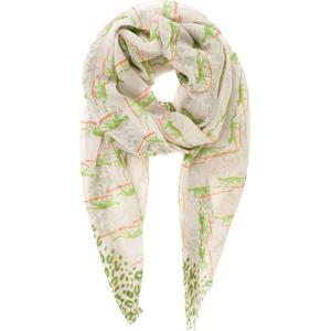 MELIFLUOS DESIGNED IN SPAIN Scarf for Women Lightweight Animal Butterfly Fashion Summer Fall Scarves Shawl Wraps(Malaga Collections 25 – Beige Green Leopard)