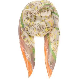 MELIFLUOS DESIGNED IN SPAIN Scarf for Women Lightweight Animal Butterfly Fashion Summer Fall Scarves Shawl Wraps(Malaga Collections 26 – Beige Orange Leopard Pattern)