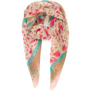 MELIFLUOS DESIGNED IN SPAIN Scarf for Women Lightweight Animal Butterfly Fashion Summer Fall Scarves Shawl Wraps(Malaga Collections 26 – Beige Pink Leopard Pattern)