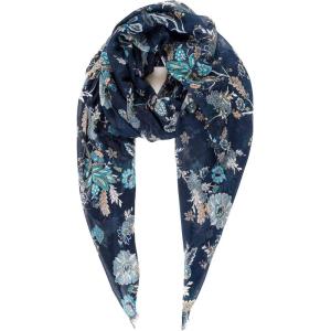 MELIFLUOS DESIGNED IN SPAIN Scarf for Women Lightweight Paisley Fashion for Summer Fall Scarves Shawl Wrap(Cordoba Collection 6 – Blue Floral)