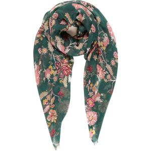 MELIFLUOS DESIGNED IN SPAIN Scarf for Women Lightweight Paisley Fashion for Summer Fall Scarves Shawl Wrap(Cordoba Collection 6 – Green Floral)