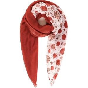 MELIFLUOS DESIGNED IN SPAIN Scarf for Women Lightweight Paisley Fashion for Summer Fall Scarves Shawl Wrap(Sevilla Collection 2 – Fruit Design Pomegranate)