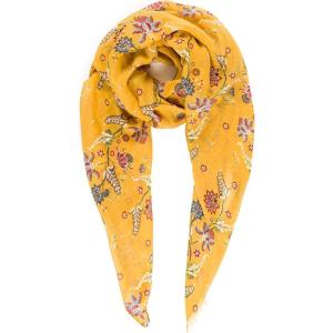 MELIFLUOS DESIGNED IN SPAIN Scarf for Women Lightweight Paisley Fashion for Summer Fall Scarves Shawl Wrap(Sevilla Collection 3 – Yellow Floralpattern)