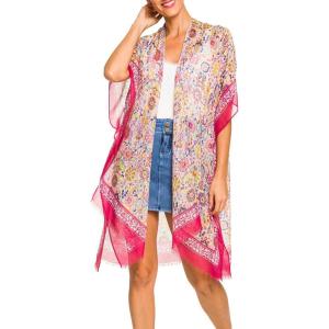 MELIFLUOS DESIGNED IN SPAIN Women’s Beach Cover Up Swimsuit Kimono Pareo Sarong Beach Wear Dress for Summer(Bc-nf162-13)
