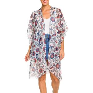 MELIFLUOS DESIGNED IN SPAIN Women’s Beach Cover Up Swimsuit Kimono Pareo Sarong Beach Wear Dress for Summer(Bc-nf163-15)