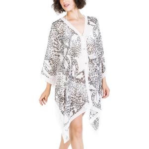 MELIFLUOS DESIGNED IN SPAIN Women’s Beach Cover Up Swimsuit Kimono Pareo Sarong Beach Wear Dress for Summer(Marbella Collection 2 – Black and White)