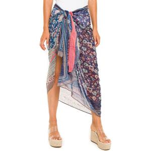 MELIFLUOS DESIGNED IN SPAIN Women’s Beach Cover Up Swimsuit Kimono Pareo Sarong Beach Wear Dress for Summer(Pareo Collection – Navy Paisley)