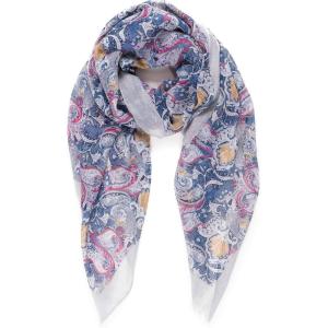 Scarf for Men Lightweight Paisley Fashion Scarves Man Gentleman Summer Fall(Oviedo Collection 3 – Gray Paisley)