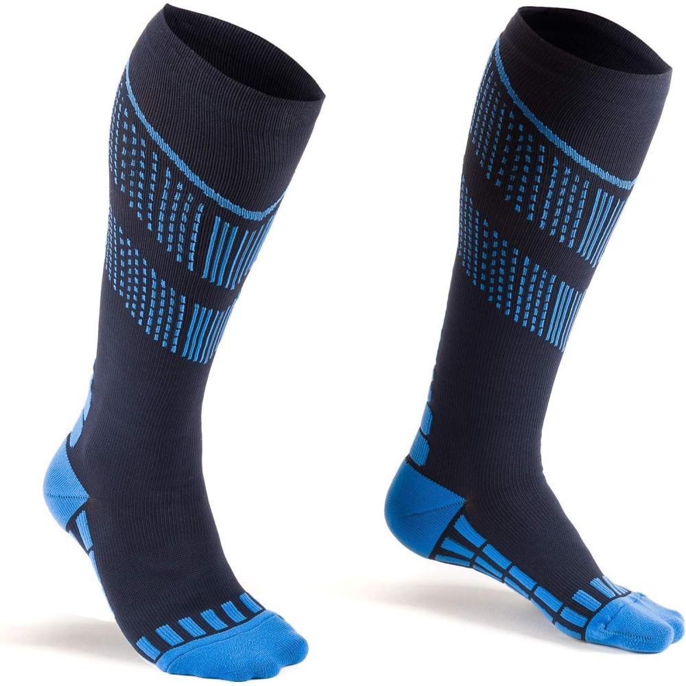 imageAthletic Compression Socks Designed for Sport Basketball Running Workout GymDouble Blue