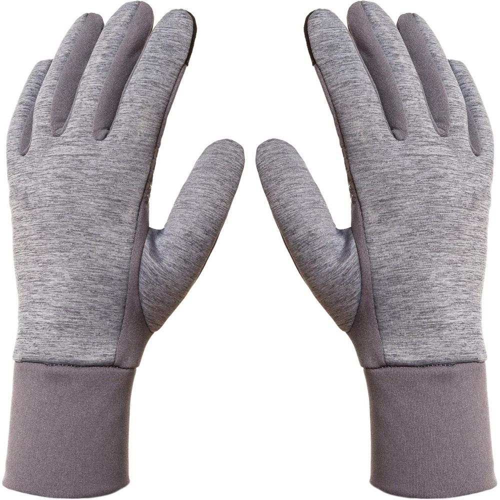 imageRunning Gloves Sport Gloves with Touch Screen Fingers for Men Women Spring Fall WinterDouble Gray