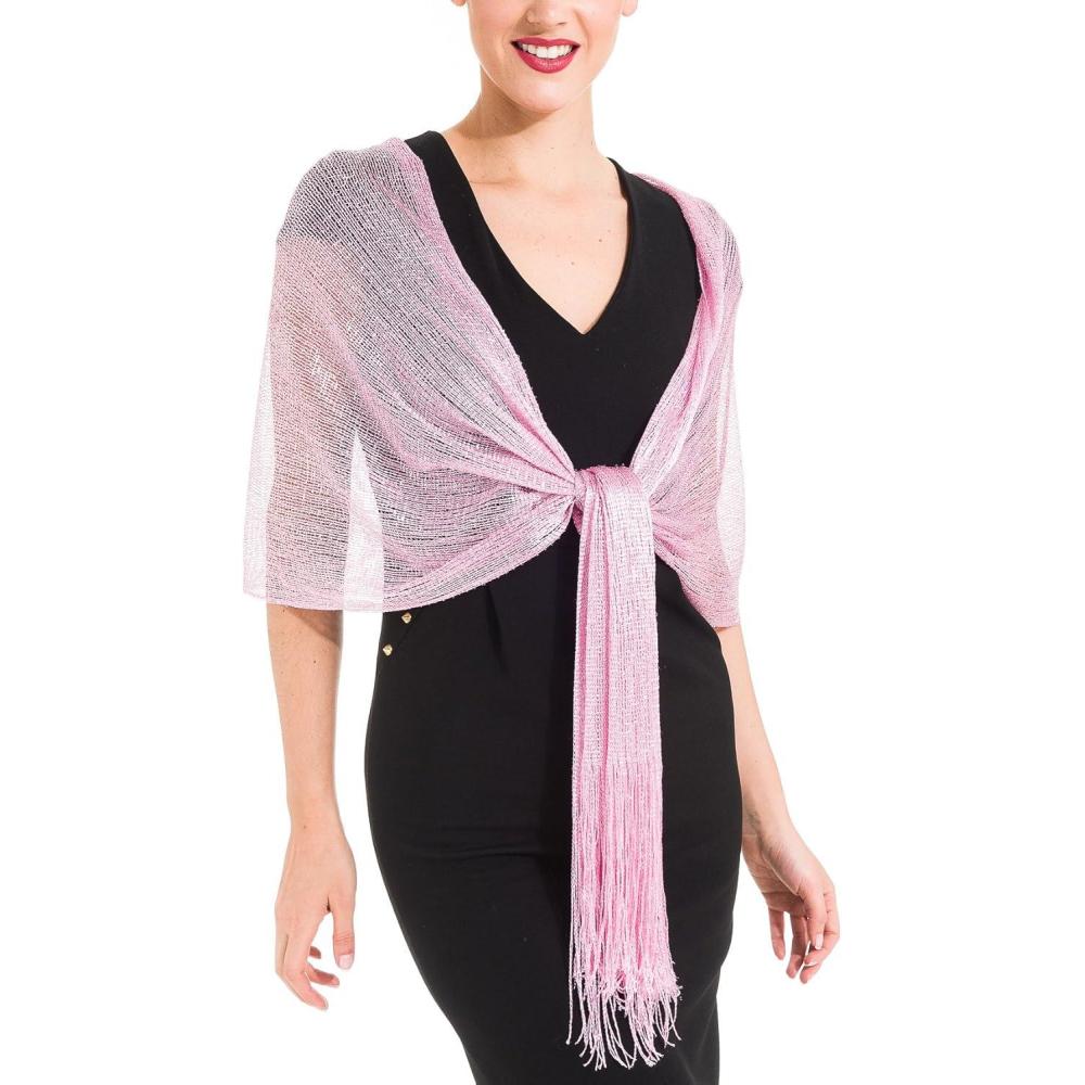 imageShawl Wrap Scarf for Women for Evening Dresses Wedding Party Bridal Spring Summer FallPink Ii