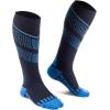 Athletic Compression Socks Designed for Sport Basketball Running Workout Gym(Double Blue)